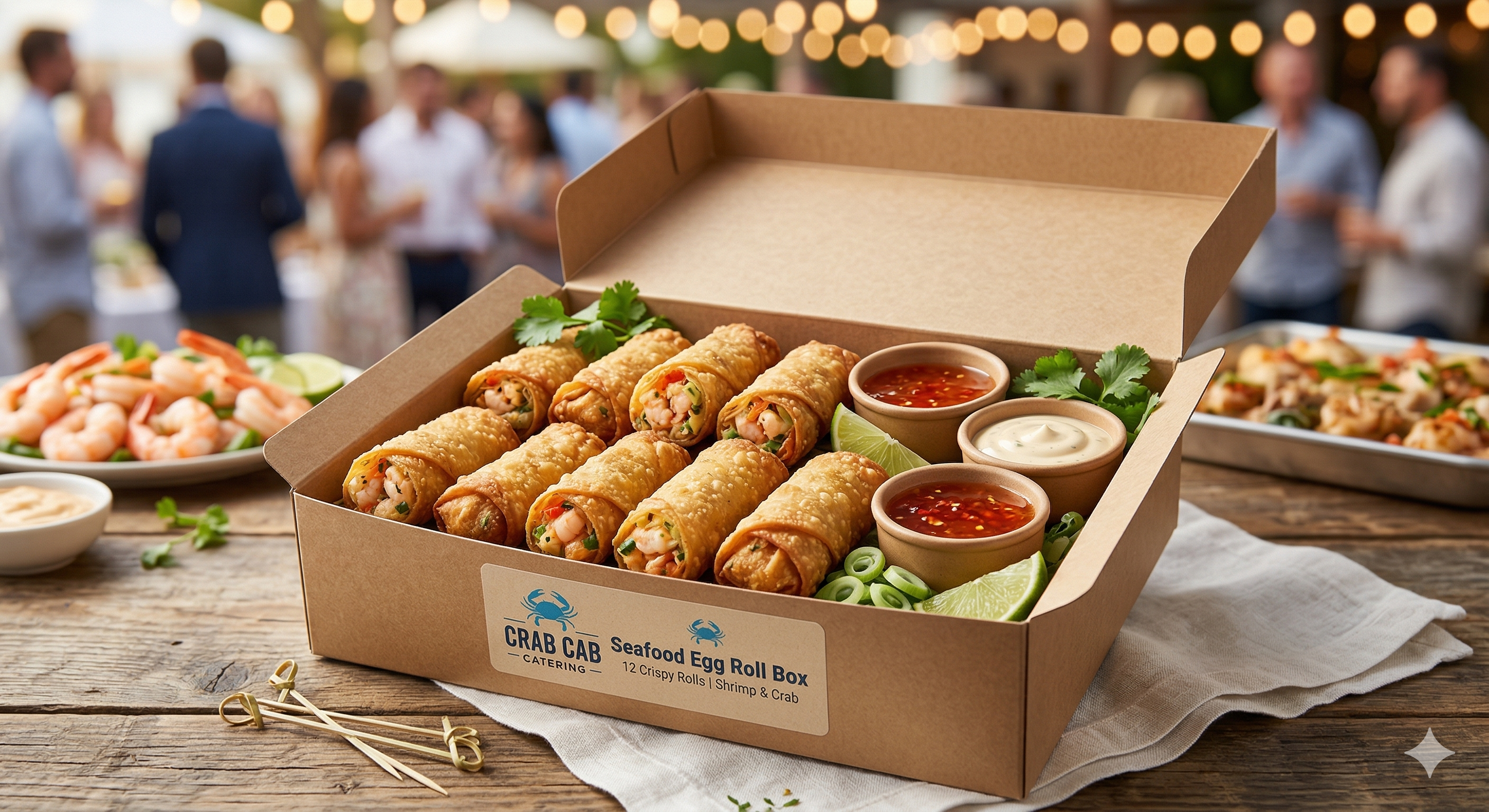 Seafood Egg Roll Box